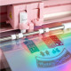 Silhouette Stickerpapier Holographisch schimmernd