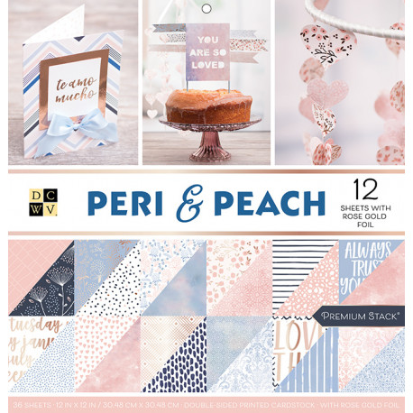 Cardstockpack "Peri & Peach"