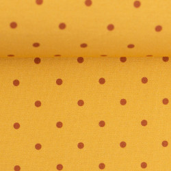 Baumwolle "Kim", gelb gepunktet