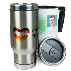 Sublimation Edelstahl-Thermobecher silber & weiss