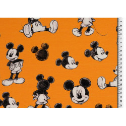 Baumwoll Elastic Jersey Mickey Mouse