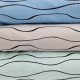 Baumwoll Elastik Jersey Pigmentdruck Wellen