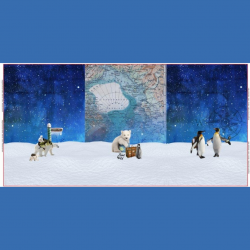 French Terry Panel "Polar"