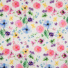 Double Gauze bunte Blumen