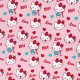 Jersey Hello Kitty - Katzen & Herzen rosa