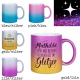 Sublimation Sparkle Tasse mit Farbverlauf