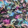 Baumwolljersey leuchtende Blüten