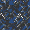 Sweat Stretch geometrisch blau