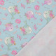 Jersey Wale - mit Blumen
