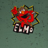 Baumwolljersey Panel Sesamstrasse - Elmo smaragd