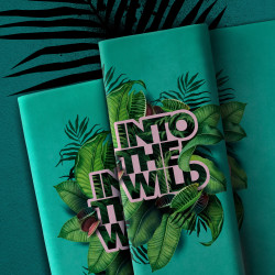 Baumwolljersey Panel Thorsten Berger "Into The Wild" - Schriftzug