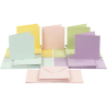 Blankokarten & Couverts quadratisch - Pastell