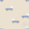 Family Fabrics Nautical - Campervan blau