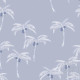 Family Fabrics Nautical - Palmtree blau