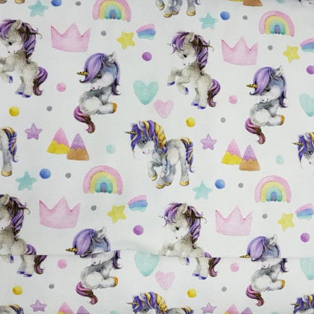 Baumwoll-Jersey - Einhörner