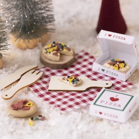 Mini-Utensilien - Szene Pizza