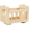 Mini-Utensilien Bett/Wiege