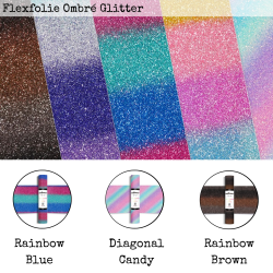 Flexfolie Ombré Glitter