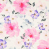 Baumwoll-Voile - Blüten pink