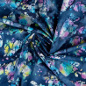Popeline Batik blau - Kleckse