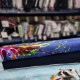Glitzerpüppi Jersey - Farbspritzer Bordüre Jeans