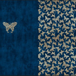 Glitzerpüppi Baumwolljersey Panel - Butterflies