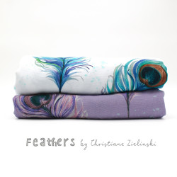Viskose Webware - Feathers by Christiane Zielinski