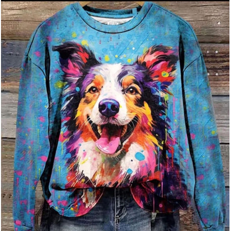 French Terry Panel Stoffkids - Hund