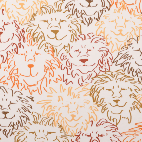 Baumwolljersey - Löwen