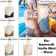 Bio-Baumwolltasche Maxi - Wave