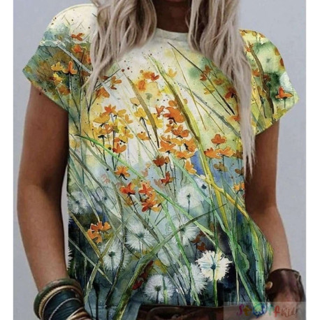 Jersey Panel Stoffkids - Frühlingsblumen