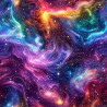 French Terry - Multicolor Space