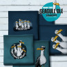 French Terry Panel Sealife Thorsten Berger - Seagull/Strandmöwe Ole