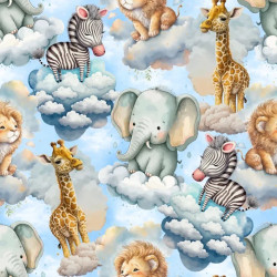 Baumwolljersey - Dreamy Animals