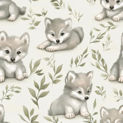Baumwolljersey - Foxes Mint