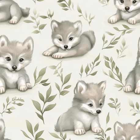Baumwolljersey - Foxes Mint