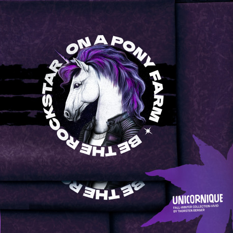 French Terry Panel Unicornique Thorsten Berger - Einhorn