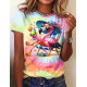 Jersey Panel Stoffkids - Flamingo