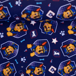 Baumwolljersey Paw Patrol - Chase dunkelblau