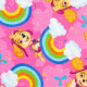 Baumwolljersey Paw Patrol - Skye Regenbogen pink