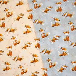 Baumwolljersey Lathi - Füchse