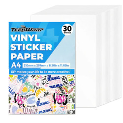 bedruckbares Stickerpapier weiss - Starterset