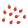 Mini-Utensilien Christbaumkugel rot