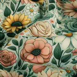 Softshell Blumen mint