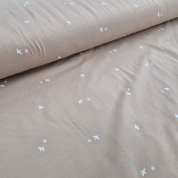 Baumwolljersey Vögel