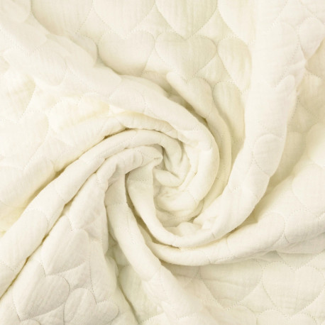 Gauze/Musselin Voile Stickerei Stepper - Herzen