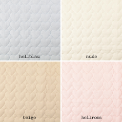 Gauze/Musselin Voile Stickerei Stepper - Herzen