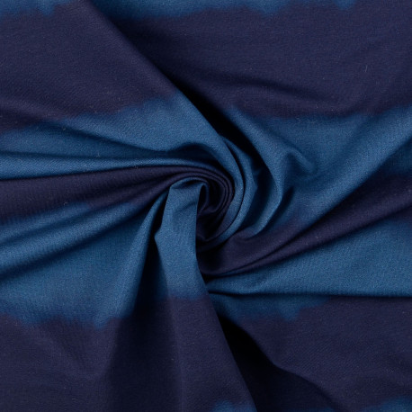 French Terry ungeraut - Batikstreifen