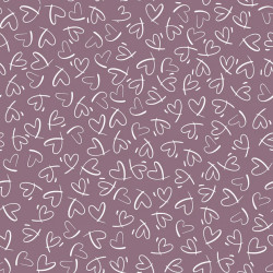 Baumwolljersey Herzen Skizze