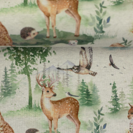 Alpenfleece Isla - Waldtiere